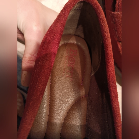 Born Red Suede Loafers - Picture 8 of 11